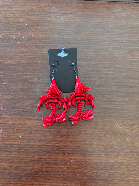 Coral Dragon Earrings