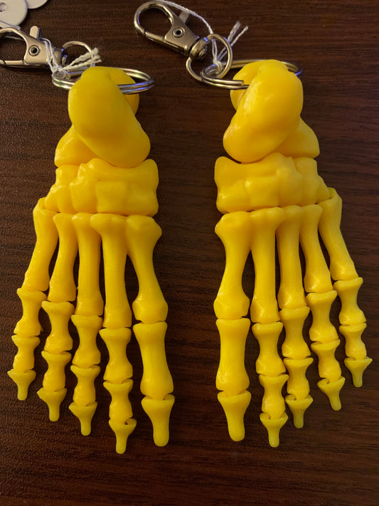 Articulated skeleton keychains